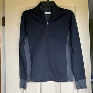 Columbia Women’s Black Omni-Wick 1/2 Pullover sz S